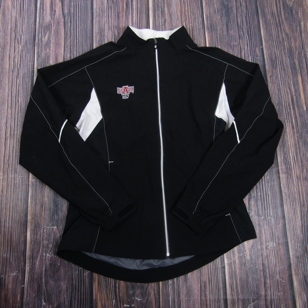 Arkansas State Red Wolves Jacket Womens Large Black NCAA‎ Golf FootJoy Full Zip